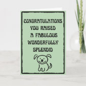 Funny Pet Happy Fur Moederdag Kaart met foto (Voorkant)