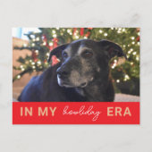 Funny Pet Holiday Postcard - In My Howliday Era Briefkaart (Voorkant)