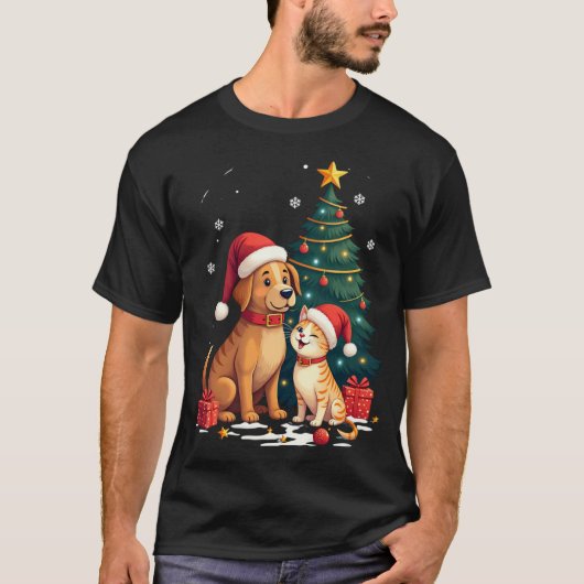 Funny Pet Lover Holiday T-Shirt (Voorkant)