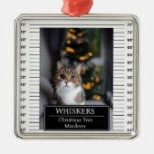 Funny Pet Mok Shot Metalen Ornament (Voorkant)