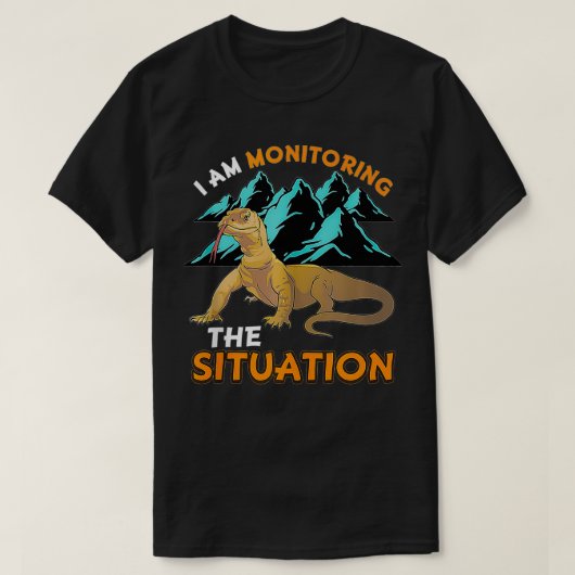 Funny Pet Monitor Lizard Grafische Humor Grafisch  T-shirt (Design voorkant)