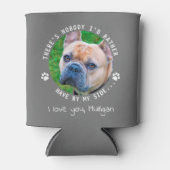 Funny Pet Photo Personalized Dog Dad Blikjeskoeler (Voorkant)