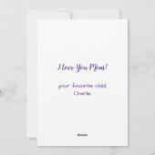 Funny Pet Photo Personalized Dog Ma Moederdag Feestdagenkaart (Achterkant)