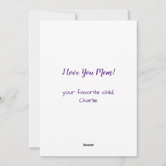 Funny Pet Photo Personalized Dog Ma Moederdag Feestdagenkaart (Achterkant)