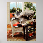 Funny Pet Poster Katten Happy Hour (Voorkant)