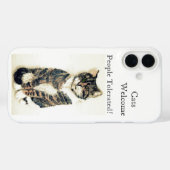 Funny Pet Quote Tabby Cat Case-Mate iPhone Case (Achterkant (horizontaal))
