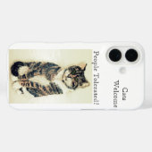 Funny Pet Quote Tabby Cat Case-Mate iPhone Case (Achterkant (horizontaal))