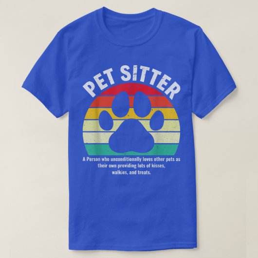Funny Pet Sitter Definition Pet Sitting Pet Watche T-shirt (Design voorkant)