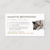 Funny Pet Sitter Gray British Shorthair Cat Visitekaartje (Achterkant)