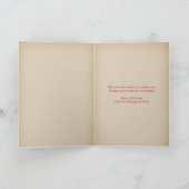 Funny Pet Themed Dog Photo Christmas Folded  Feestdagen Kaart (Binnen)