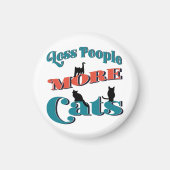 Funny Pet Typography Kitten Cats Magneet (Voorkant)