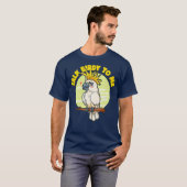 Funny Pet White Cockatau Parrot Talk Birdy T-shirt (Voorkant volledig)