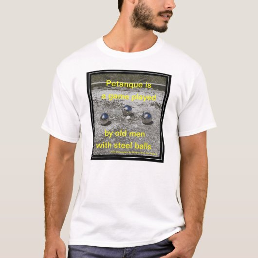 Funny Petanque T-shirt (Voorkant)
