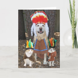 Funny Pets Big Chief Vaderdag Kaart