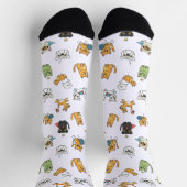 Funny Pets Pattern Crew Socks Sokken (Top)