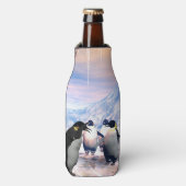 Funny pguin flesjeskoeler (Fles Voorkant)