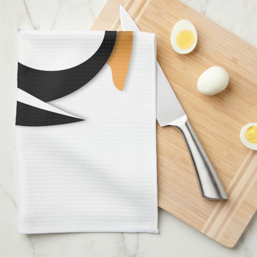 Funny pguin theedoek (Quarter Fold)