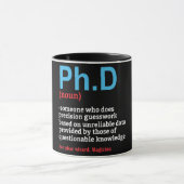 Funny PH.D Doctorate Quote/Gezegde Mok (Midden)