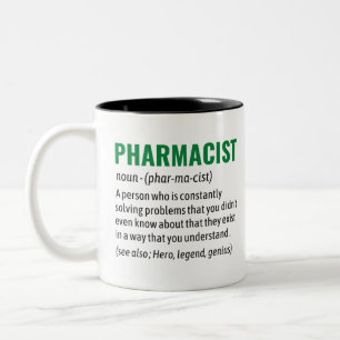 Funny Pharmacist dictionary Definition, Pharmacy Tweekleurige Koffiemok