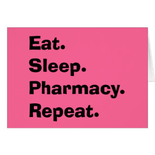 Funny Pharmacist geeft "Eat, Sleep, Pharmacy..."