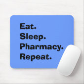 Funny Pharmacist geeft "Eat, Sleep, Pharmacy..." Muismat (Met muis)