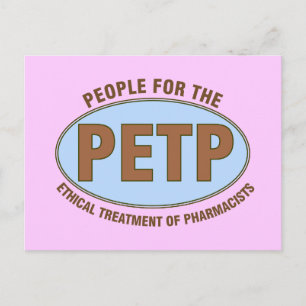 Funny Pharmacist geeft unieke "PETP"-ontwerp Briefkaart