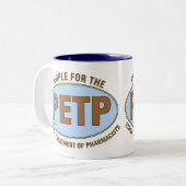 Funny Pharmacist geeft unieke "PETP"-ontwerp Tweekleurige Koffiemok (Voorkant links)