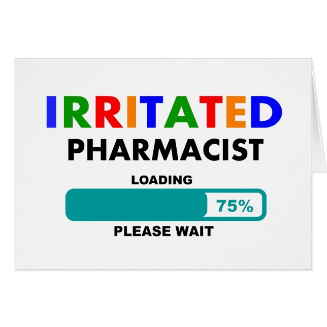 Funny Pharmacist Loading T-Shirts (Voorkant Horizontaal)