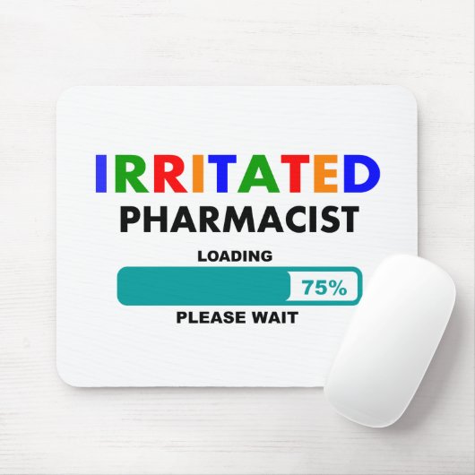 Funny Pharmacist Loading T-Shirts Muismat (Met muis)