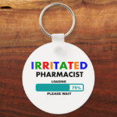 Funny Pharmacist Loading T-Shirts Sleutelhanger (Voorkant)