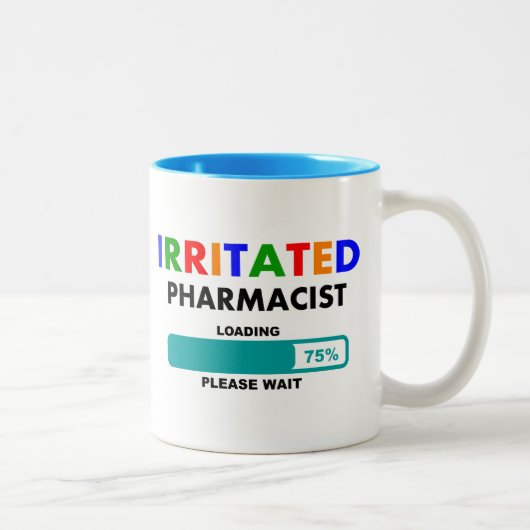 Funny Pharmacist Loading T-Shirts Tweekleurige Koffiemok (Rechts)