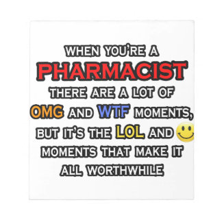 Funny Pharmacist ... OMG WTF LOL Notitieblok