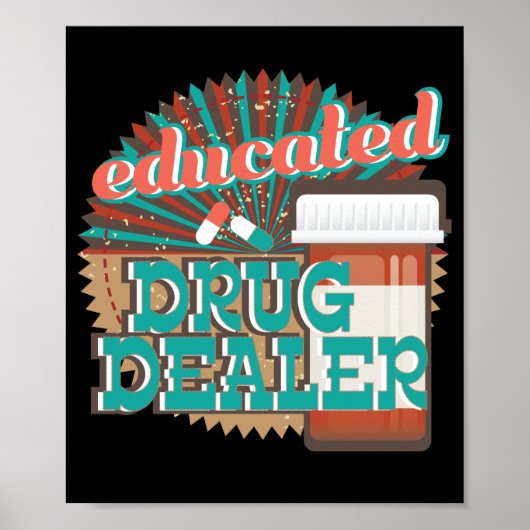 Funny Pharmacist Pharmacy Tech Gift Poster (Voorkant)