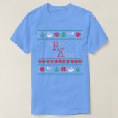 Funny Pharmacist Pharmacy Ugly Kerstmis T-shirt (Design voorkant)