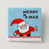 Funny Pharmacist Vierkante Button 5,1 Cm (Voorkant)