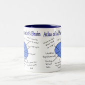 Funny Pharmacist's Brain Gifts Tweekleurige Koffiemok (Center)