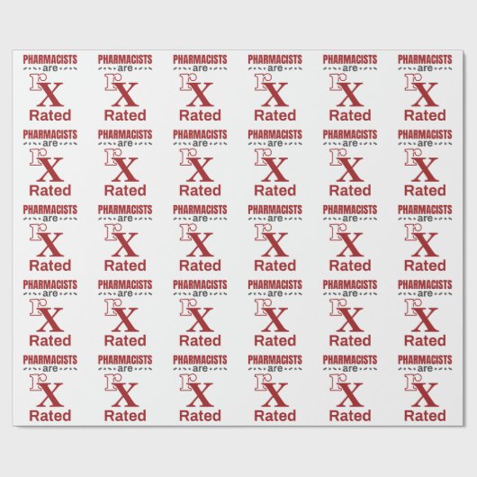 Funny Pharmacists zijn rX-gecertificeerd Cadeaupapier (Vlak)