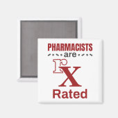 Funny Pharmacists zijn rX-gecertificeerd Magneet (Voorkant / Achterkant)