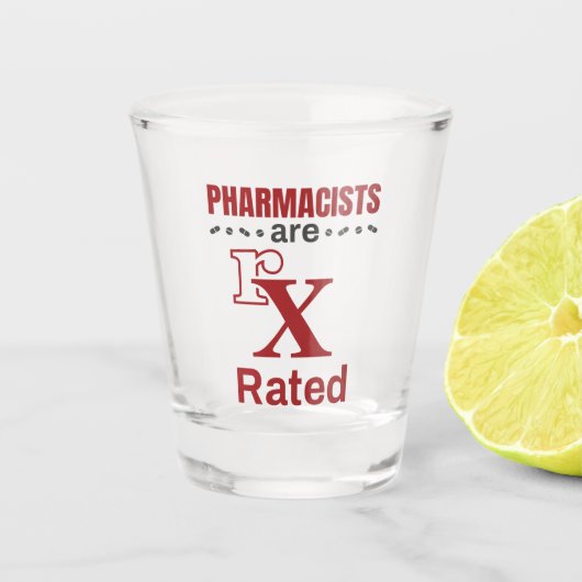 Funny Pharmacists zijn rX-gecertificeerd Shot Glas (Voorkant)