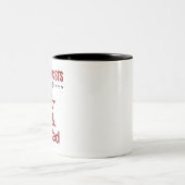 Funny Pharmacists zijn rX-gecertificeerd Tweekleurige Koffiemok (Center)