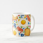 Funny Pharmacy Breakfast Rx Pattern Koffiemok (Voorkant rechts)