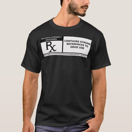 Funny Pharmacy Rated R T-shirt (Voorkant)