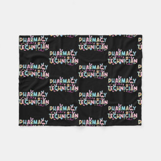 Funny Pharmacy Technicia Bunny Pharmacist Happy Fleece Deken