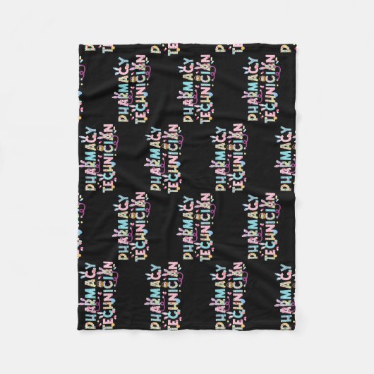 Funny Pharmacy Technicia Bunny Pharmacist Happy Fleece Deken (Voorkant)