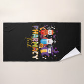 Funny Pharmacy Technicus Pharmacist Halloween Badhanddoek (Badhanddoek)