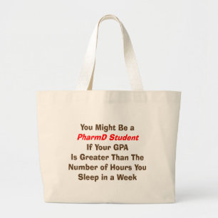 Funny PharmD Student Gifts Grote Tote Bag