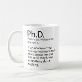 Funny PhD Definition Dictionary, Cool PhD Koffiemok (Links)