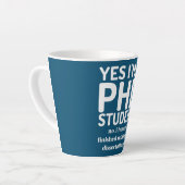 Funny PhD Doctorate Dissertation Doctor Degree Latte Mok (Linkerhoek)