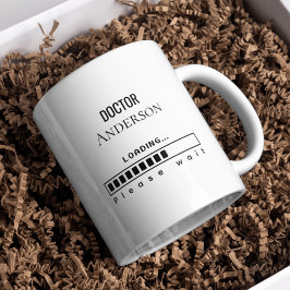 Funny PhD Graduation Doctor Name Loading Koffiemok