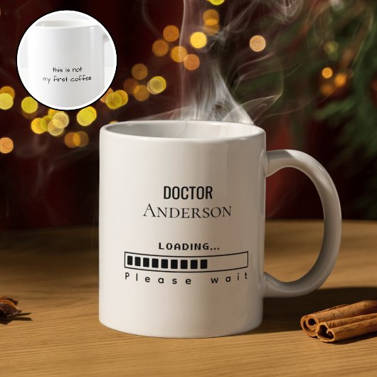 Funny PhD Graduation Doctor Name Loading Koffiemok